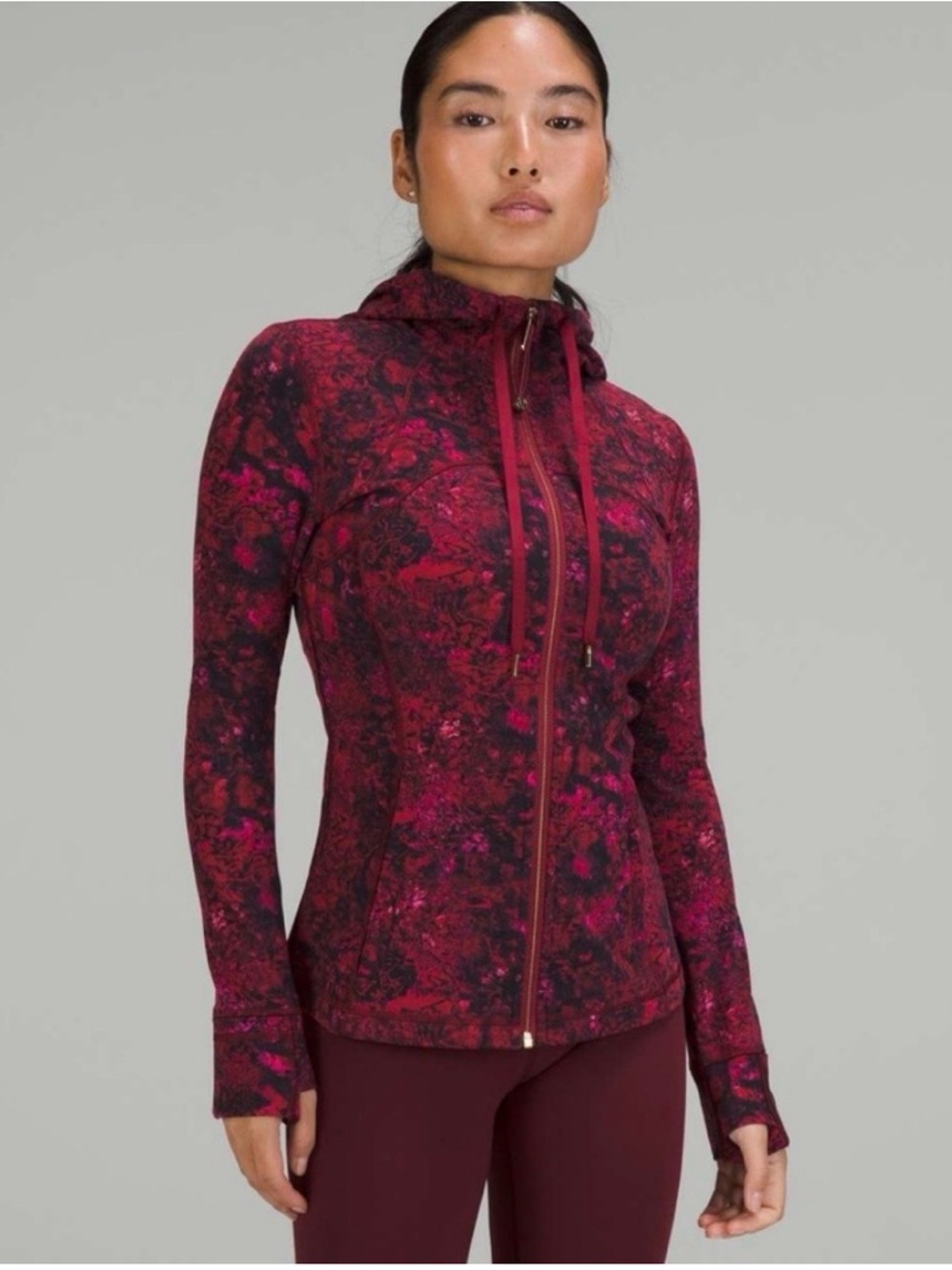 Lululemon DEFINE JACKET NEW YEAR LUNAR HOODED Limited Edition Red Nulu womens 4